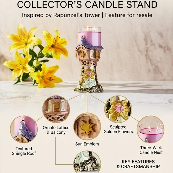 Disney Princess: Rapunzel Pedestal 3-Wick Candle Holder
Bath & Body Works | 2026 - Picture 2 of 4